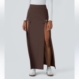Halara Y2K split maxi skirt with hot shorts attached underneath 🔥 NWT